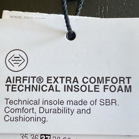 NWT. Zara Black Faux Leather Mid-Heel Ankle Boots with Zipper. Size 6,5, 7,5. 9 - Picture 9 of 11